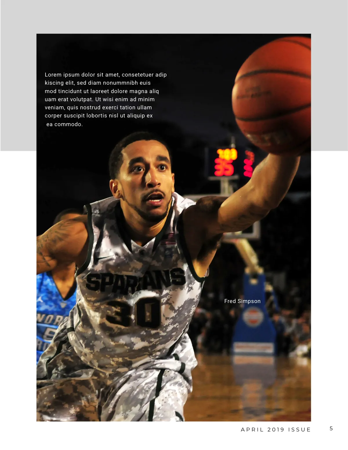Free Sports Magazine Template to Edit Online