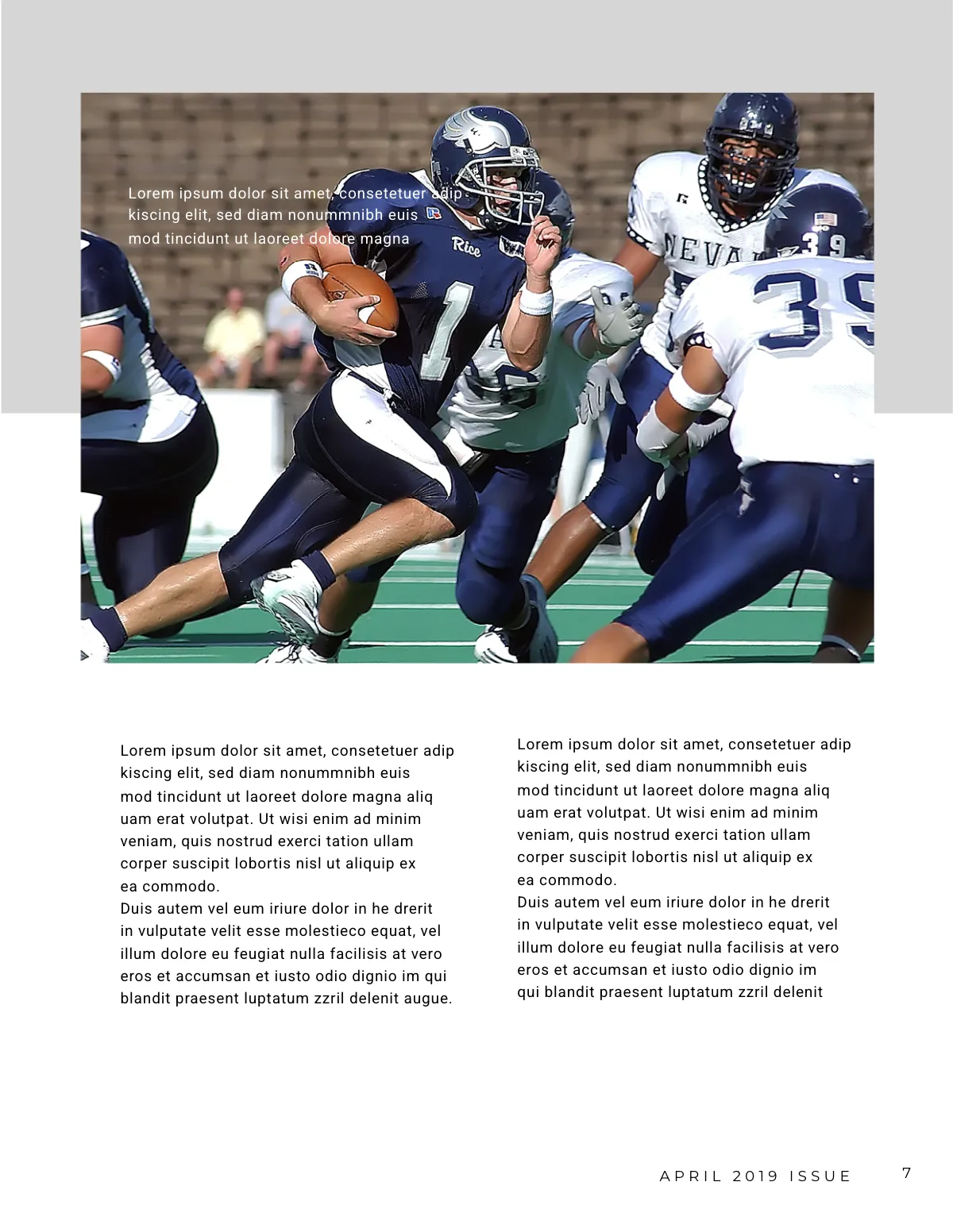 Free Sports Magazine Template to Edit Online