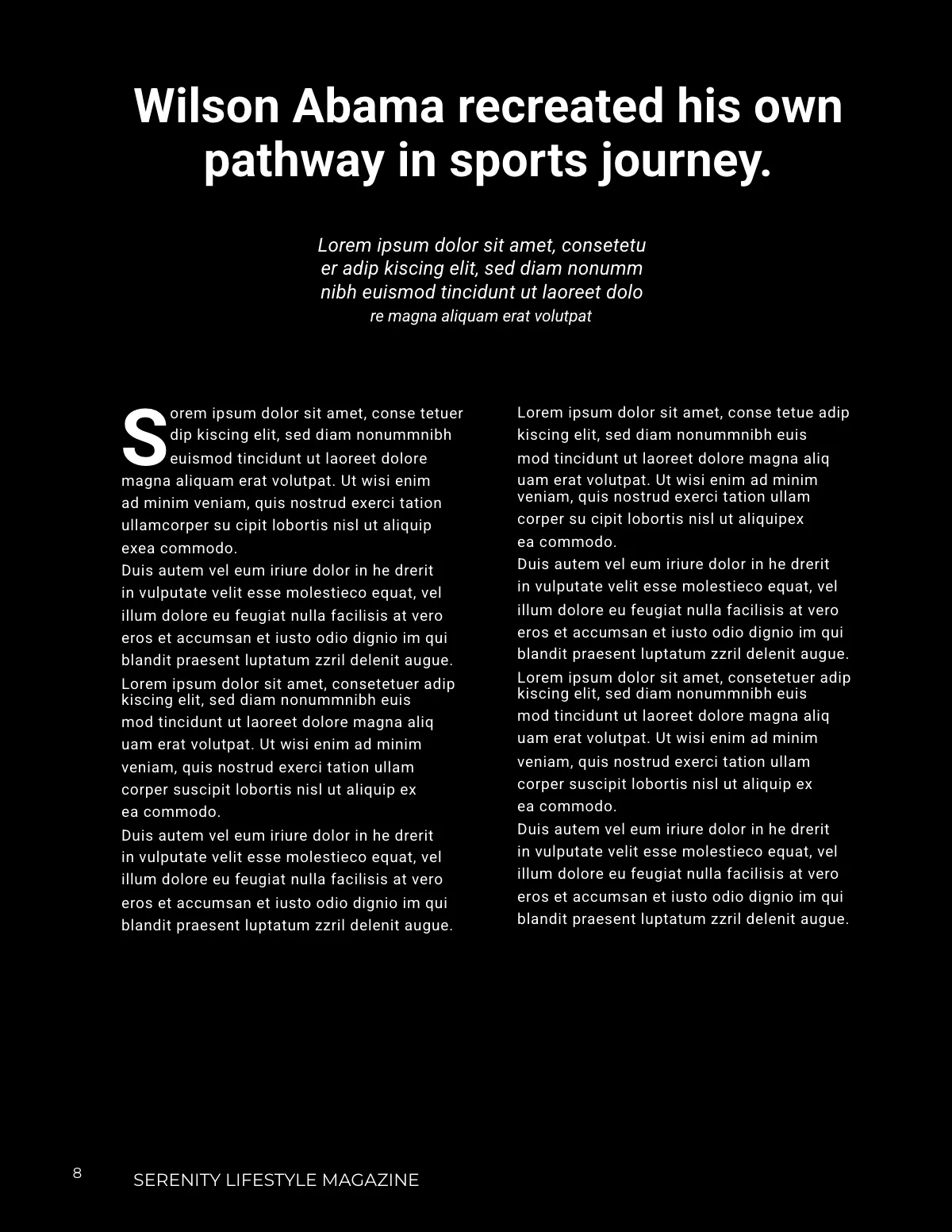 Free Sports Magazine Template to Edit Online