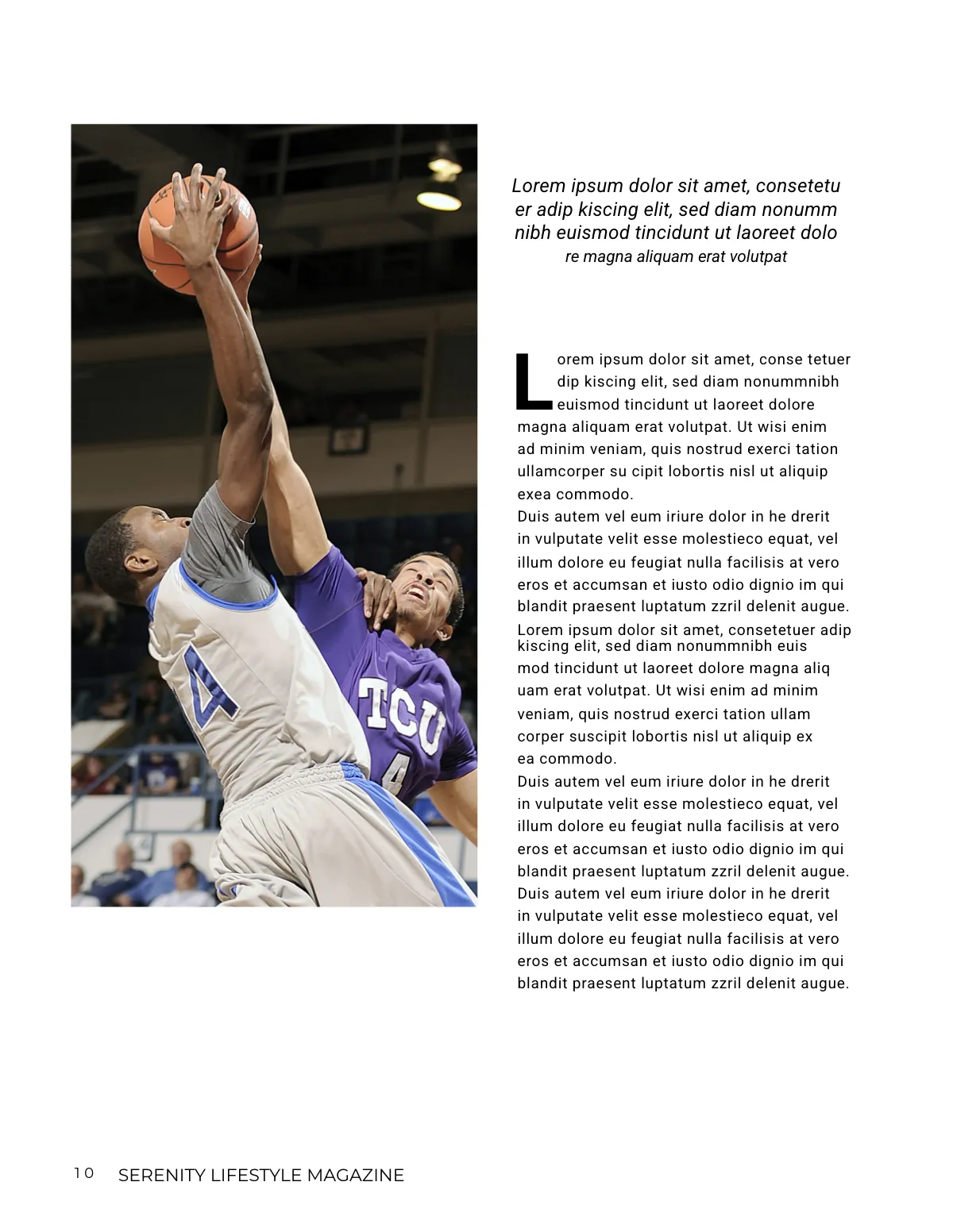 Free Sports Magazine Template to Edit Online