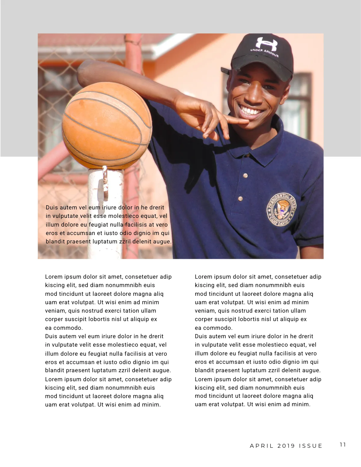 Free Sports Magazine Template to Edit Online