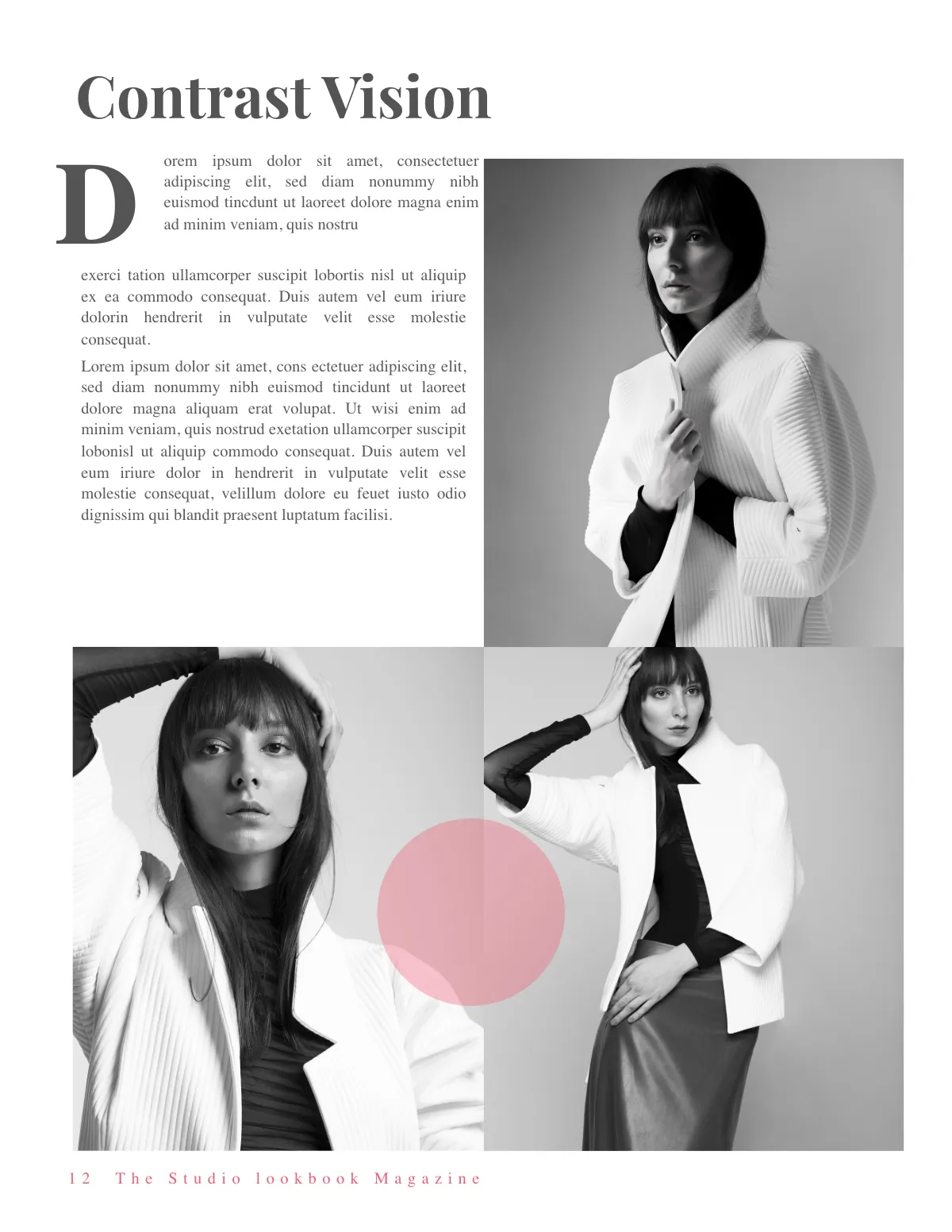 Free Studio Lookbook Magazine Template to Edit Online