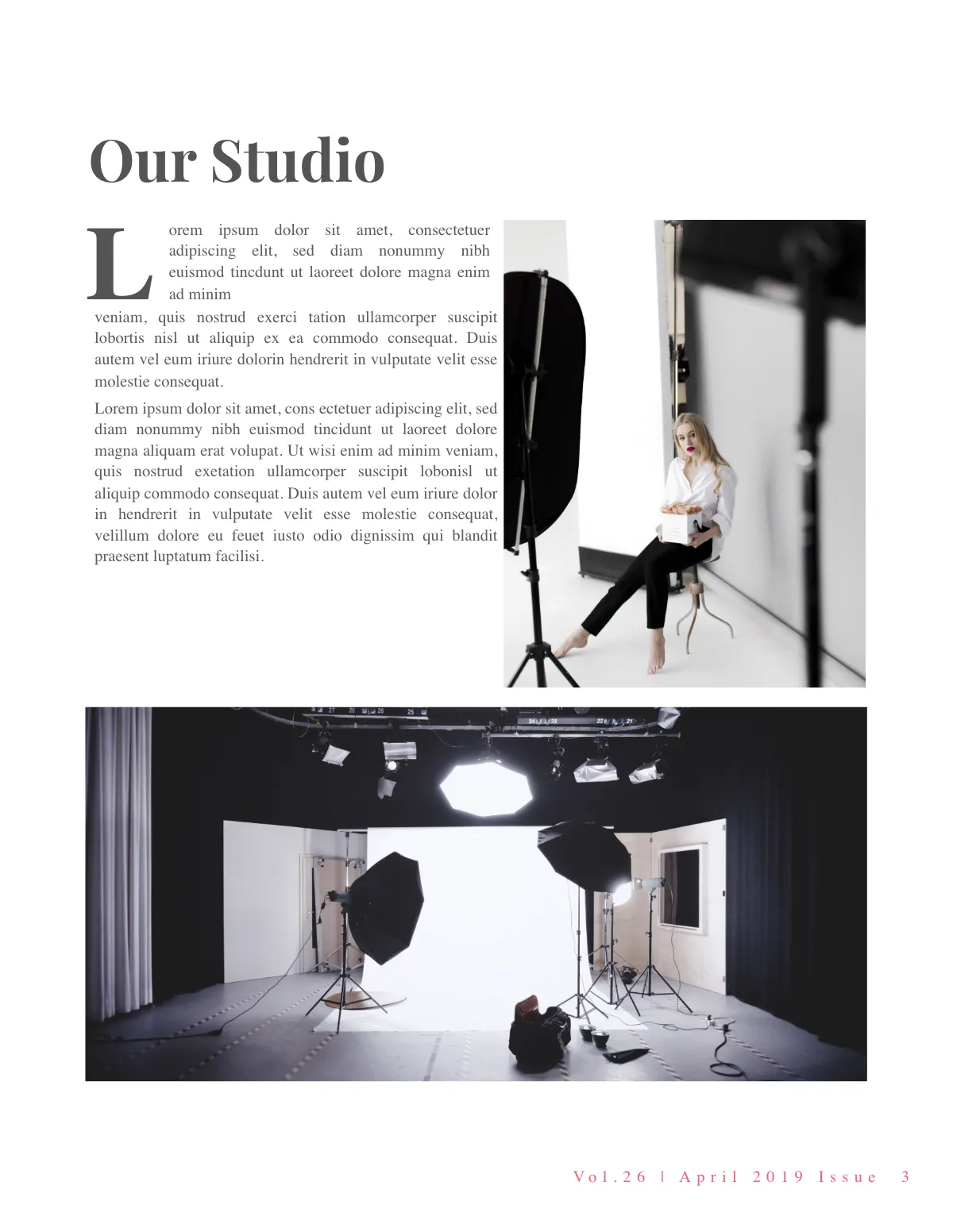 Free Studio Lookbook Magazine Template to Edit Online