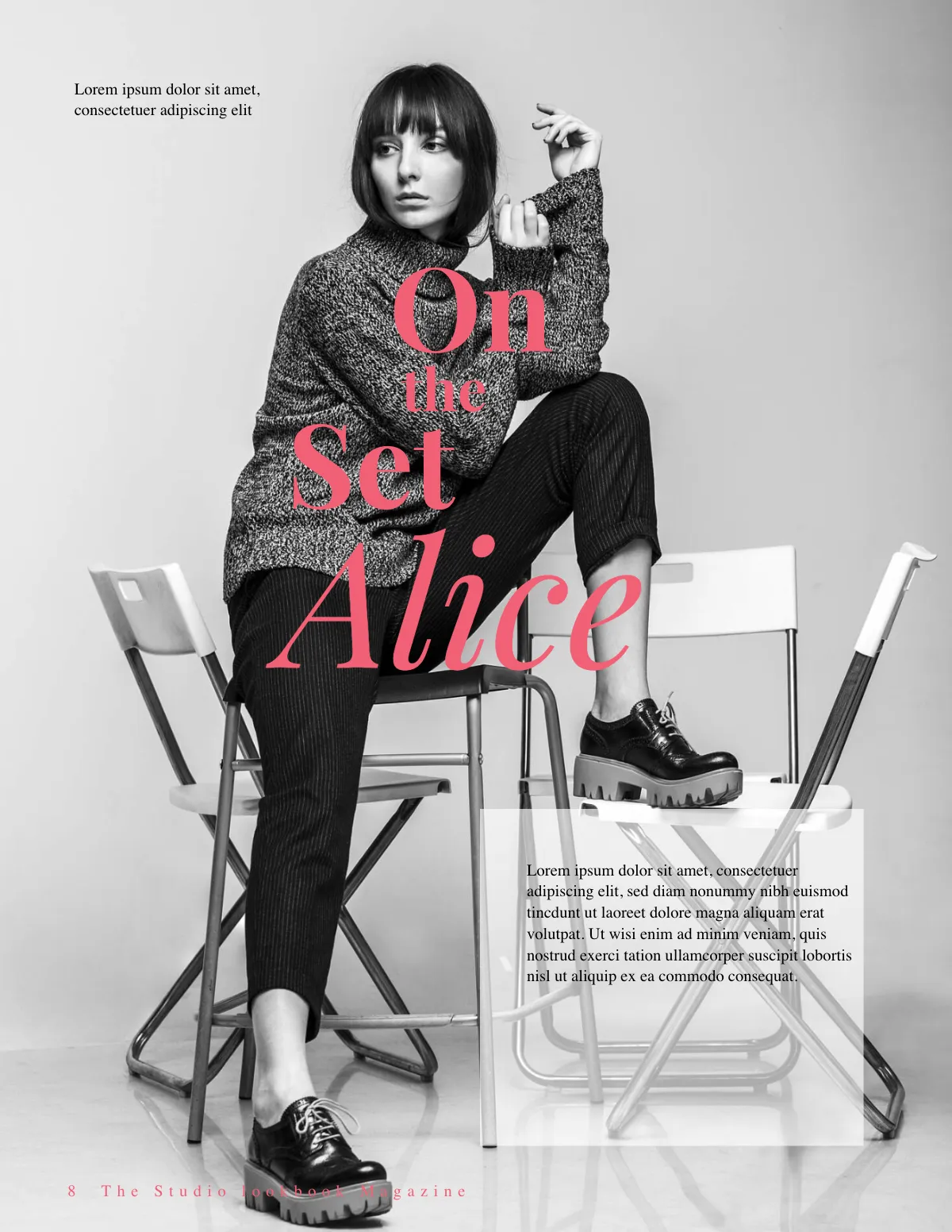 Free Studio Lookbook Magazine Template to Edit Online