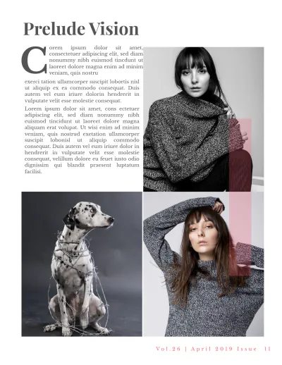 Free Studio Lookbook Magazine Template to Edit Online