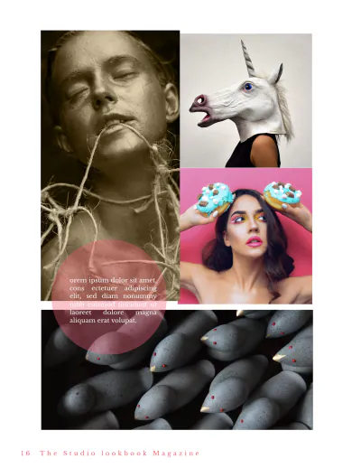 Free Studio Lookbook Magazine Template to Edit Online