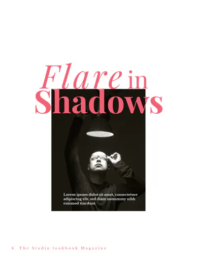 Free Studio Lookbook Magazine Template to Edit Online