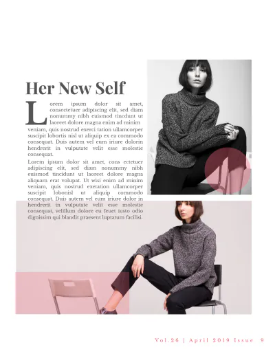 Free Studio Lookbook Magazine Template to Edit Online