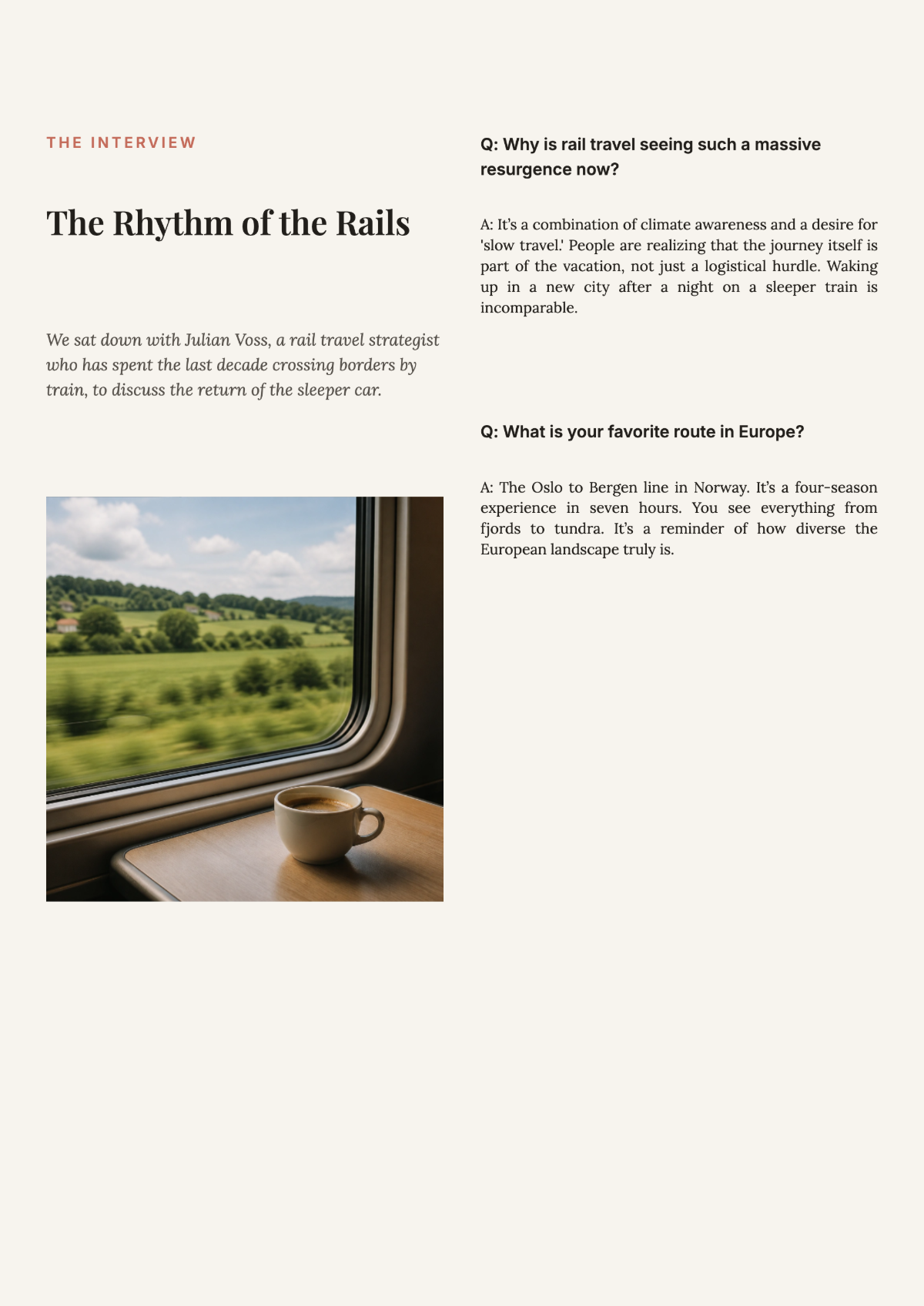 Free World Travel Magazine Template to Edit Online