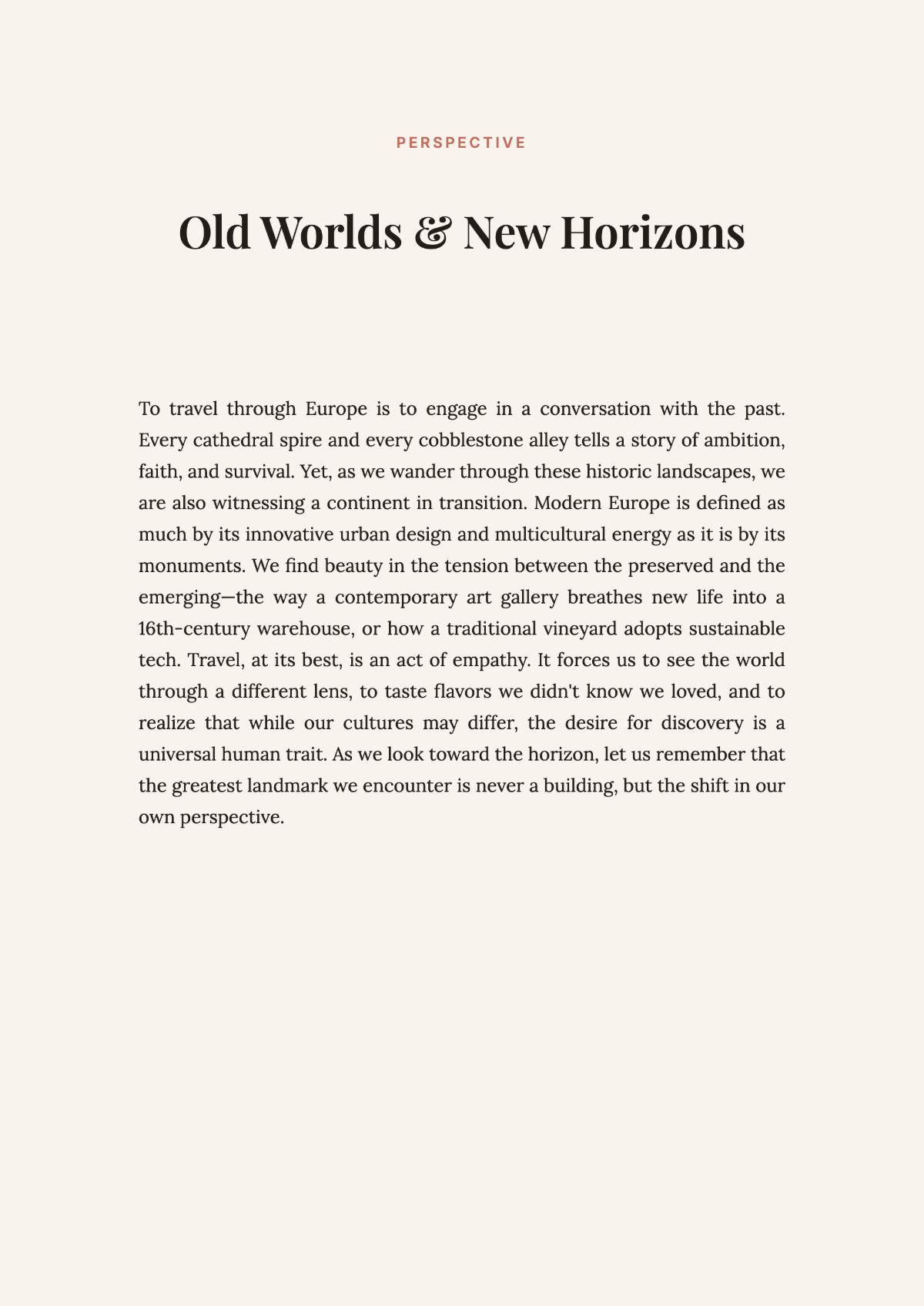 Free World Travel Magazine Template to Edit Online