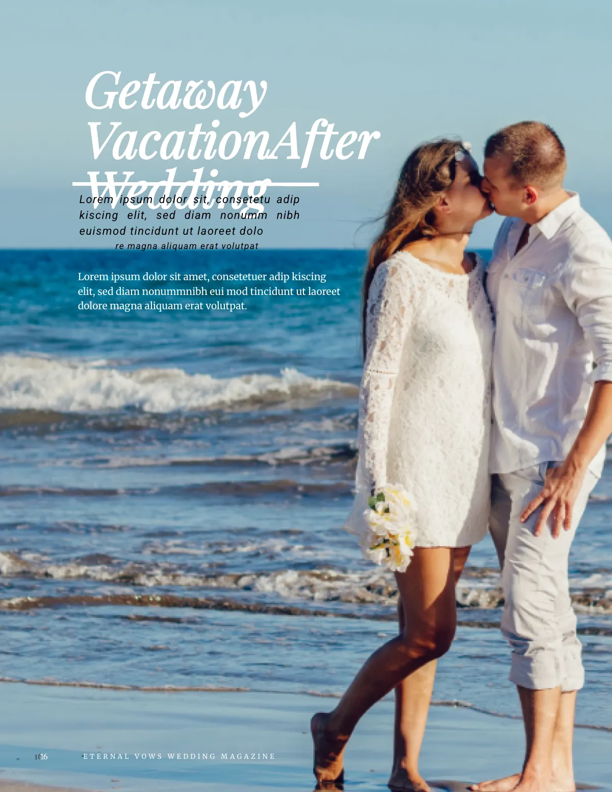 Free Bridal Wedding Magazine Template to Edit Online