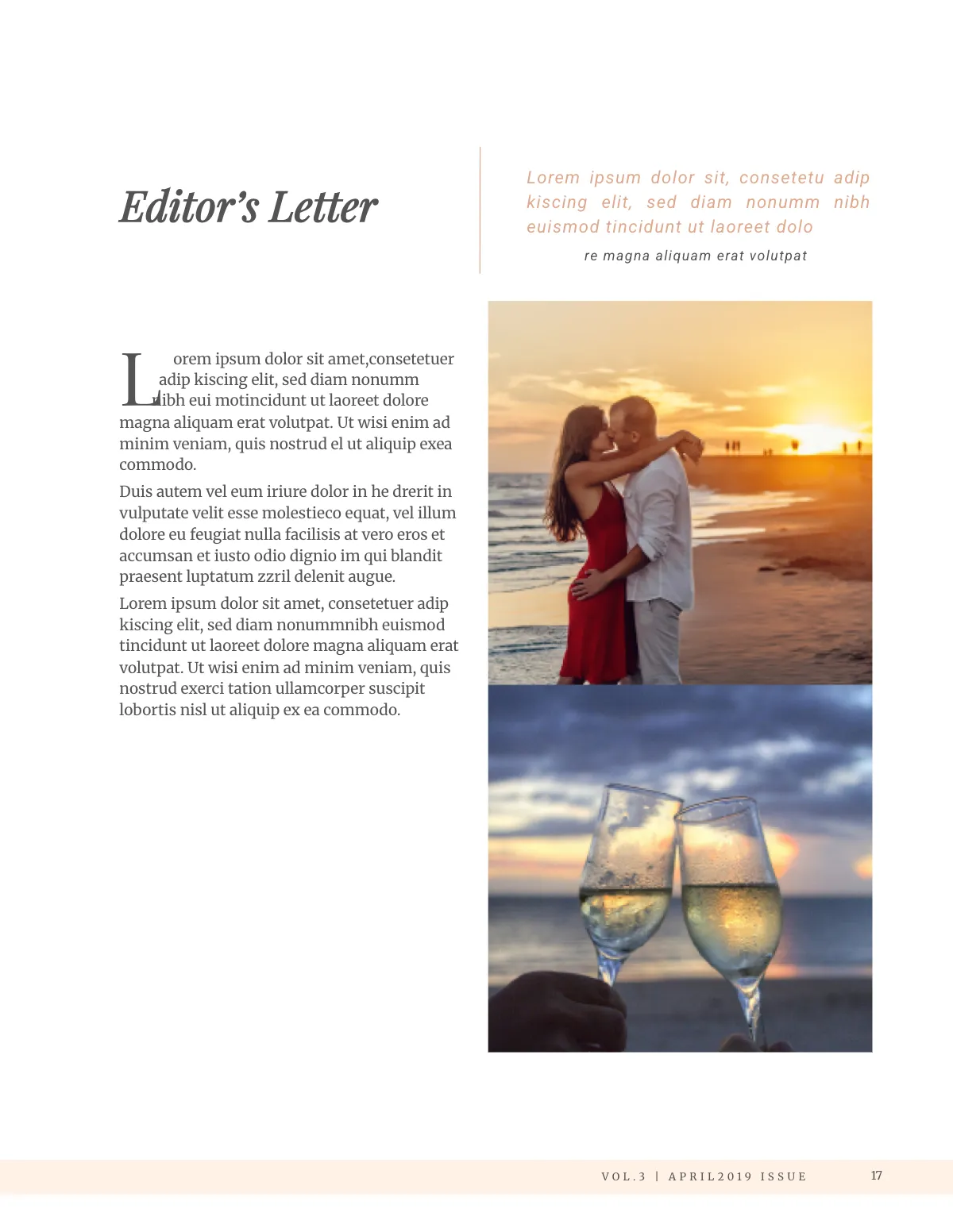 Free Bridal Wedding Magazine Template to Edit Online