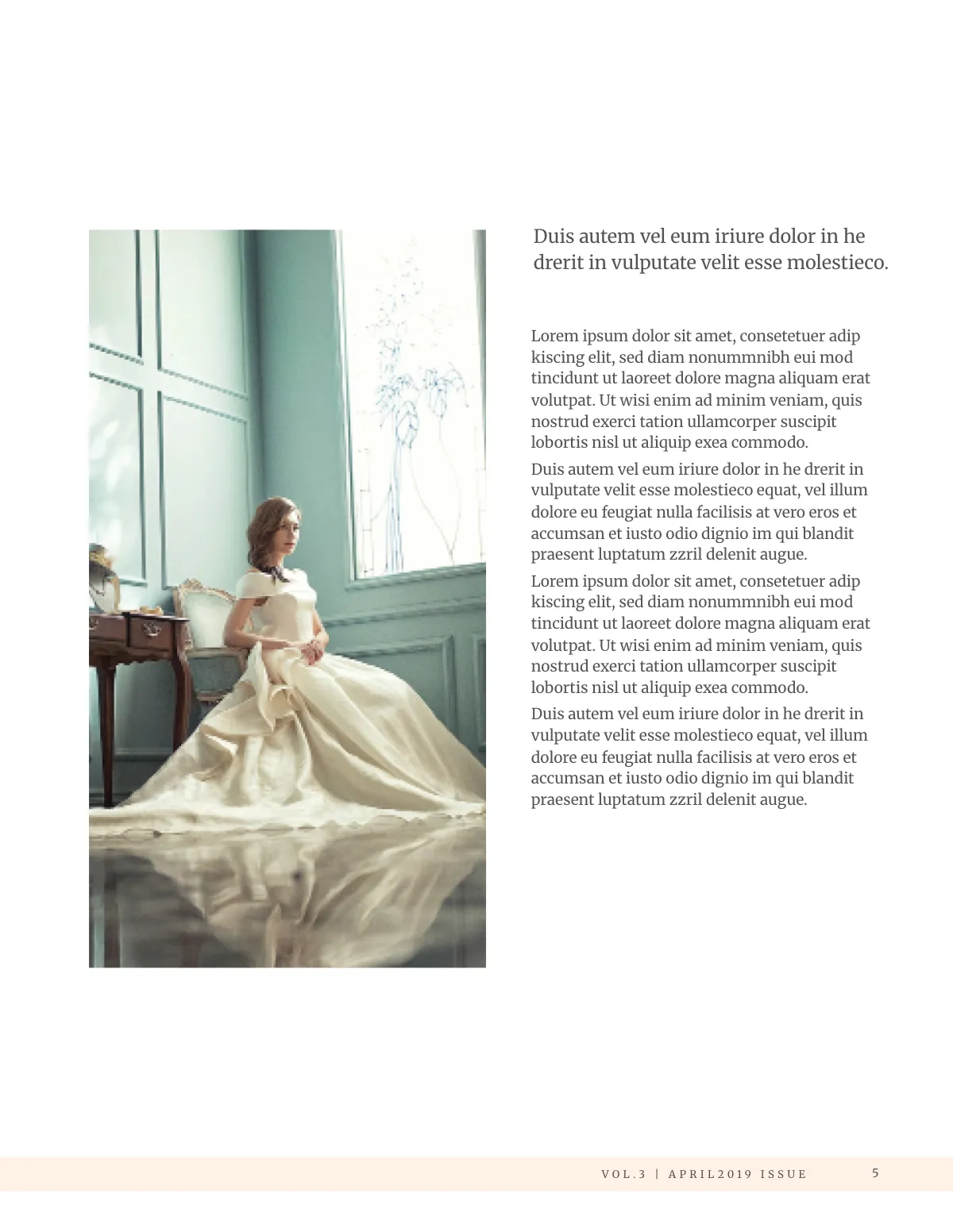 Free Bridal Wedding Magazine Template to Edit Online