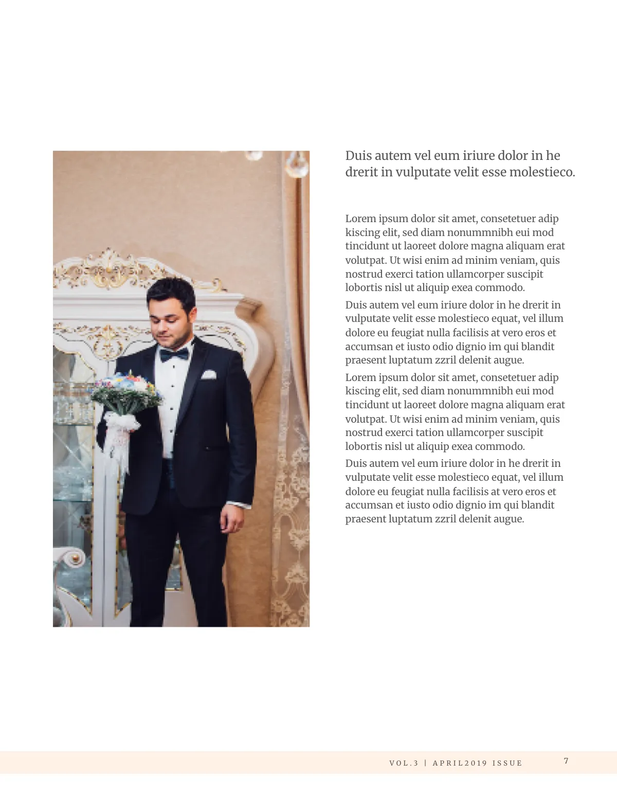 Free Bridal Wedding Magazine Template to Edit Online