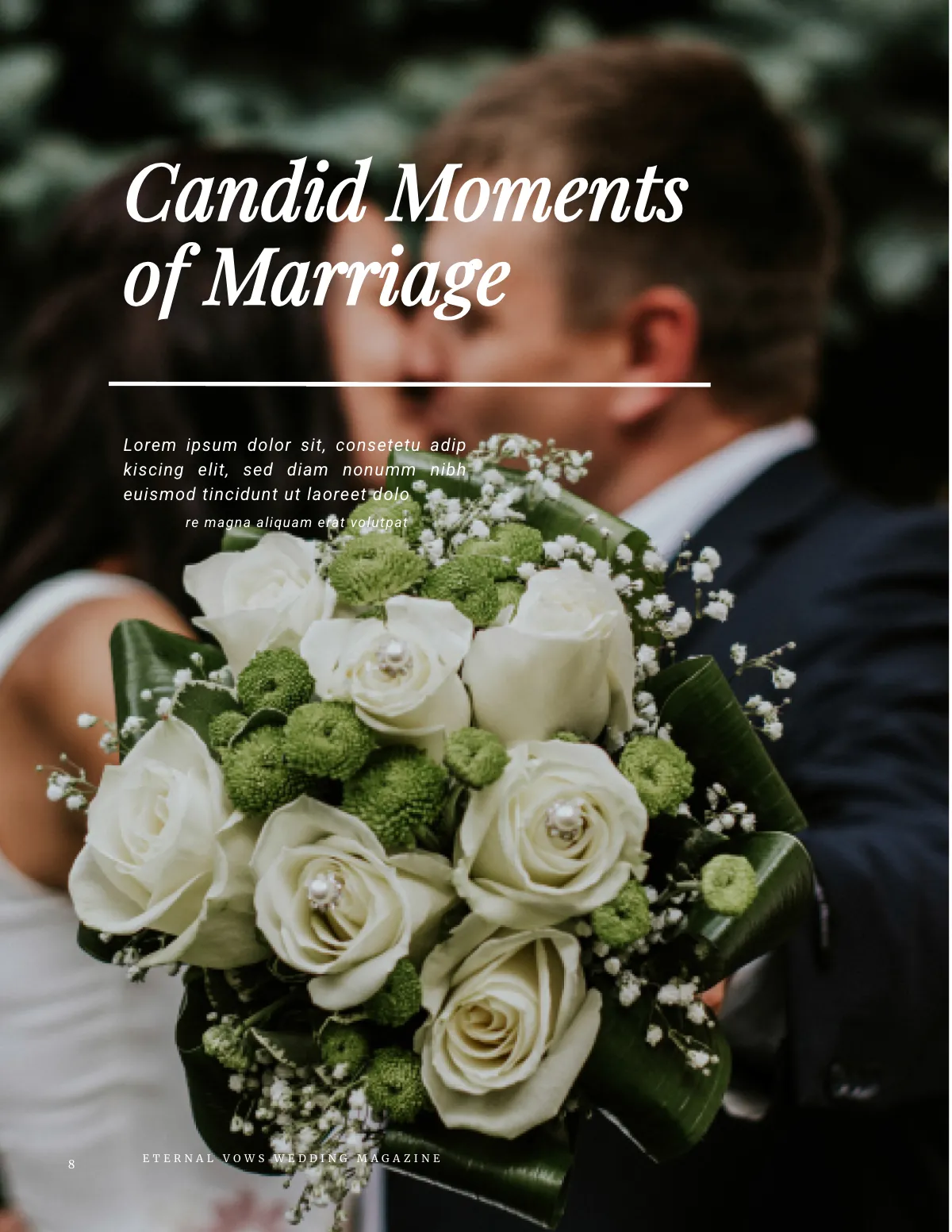 Free Bridal Wedding Magazine Template to Edit Online