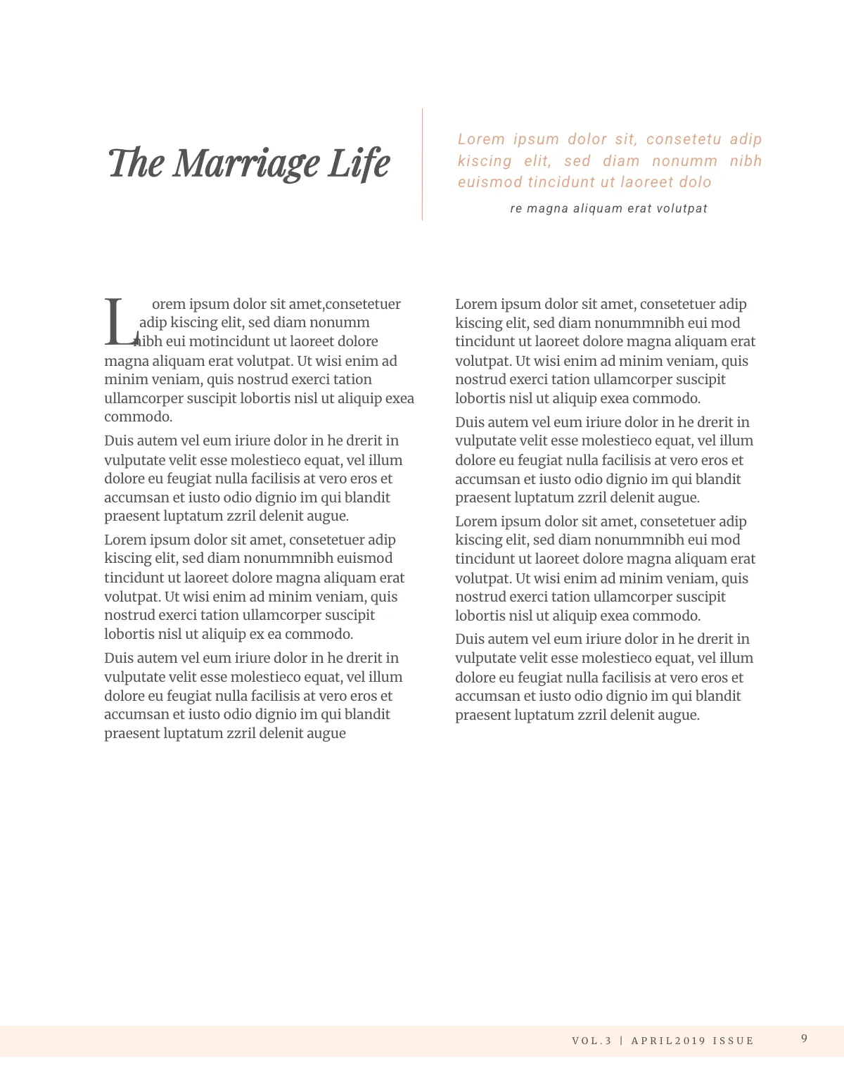 Free Bridal Wedding Magazine Template to Edit Online