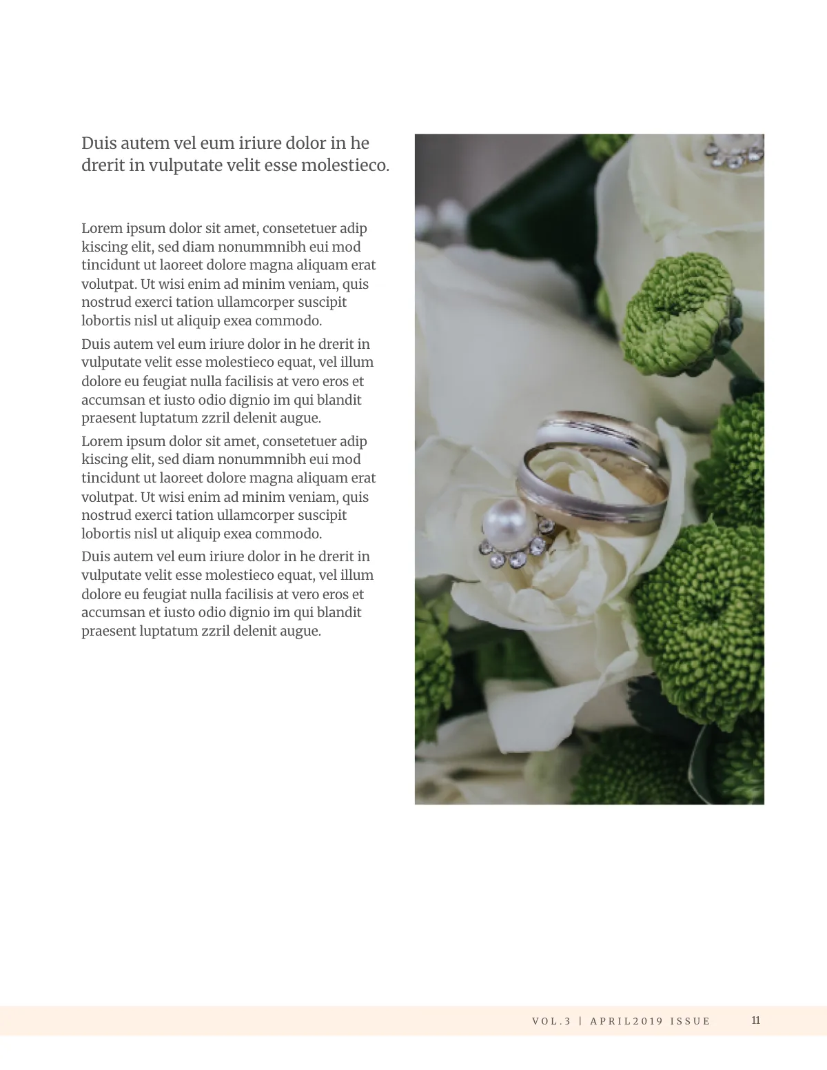Free Bridal Wedding Magazine Template to Edit Online
