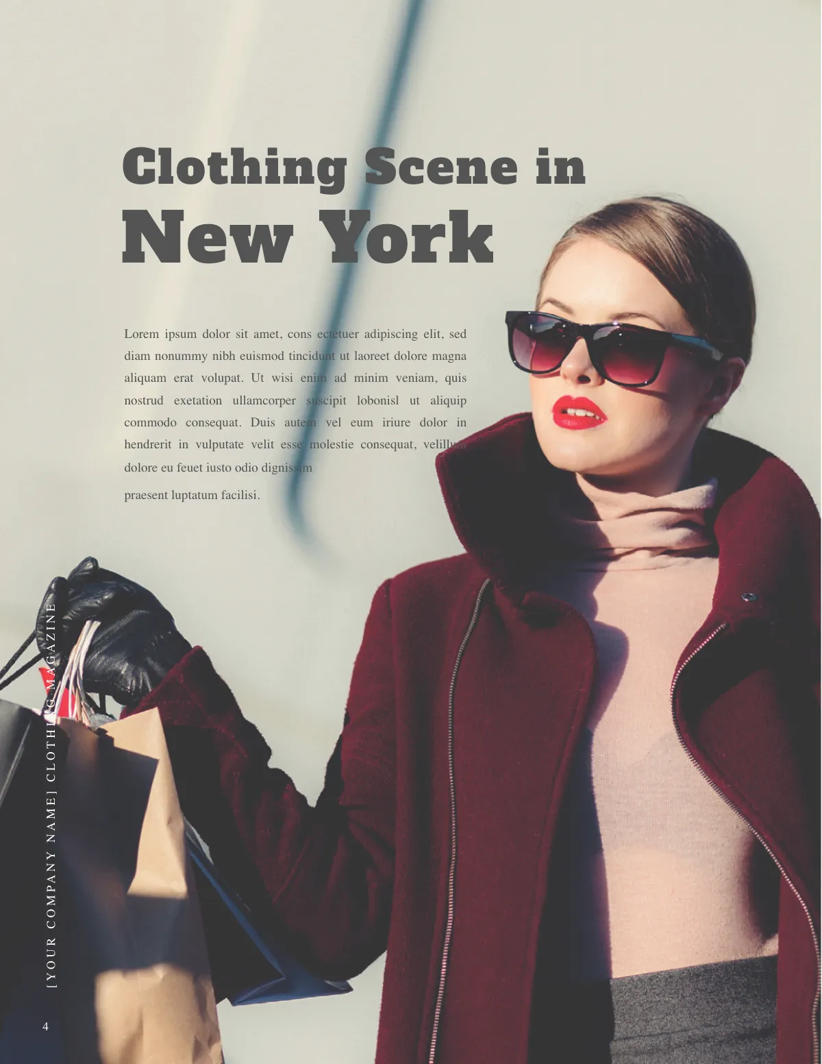 Free Clothing Magazine Template to Edit Online