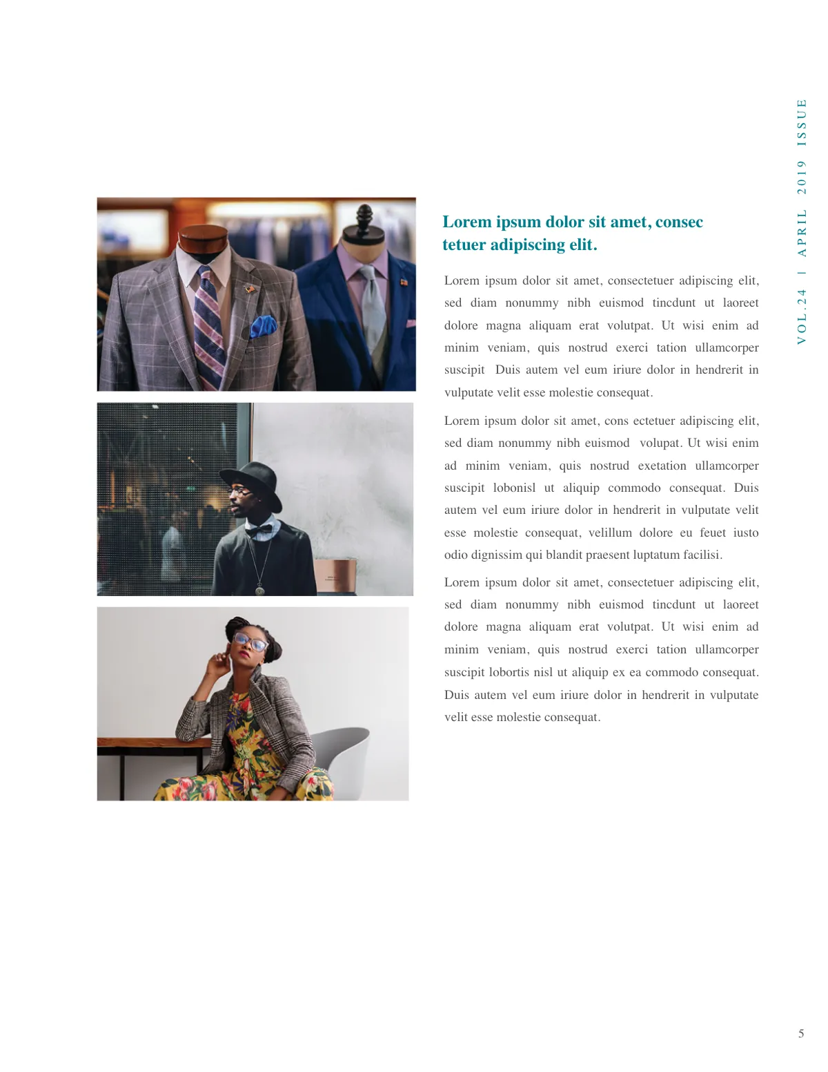 Free Clothing Magazine Template to Edit Online