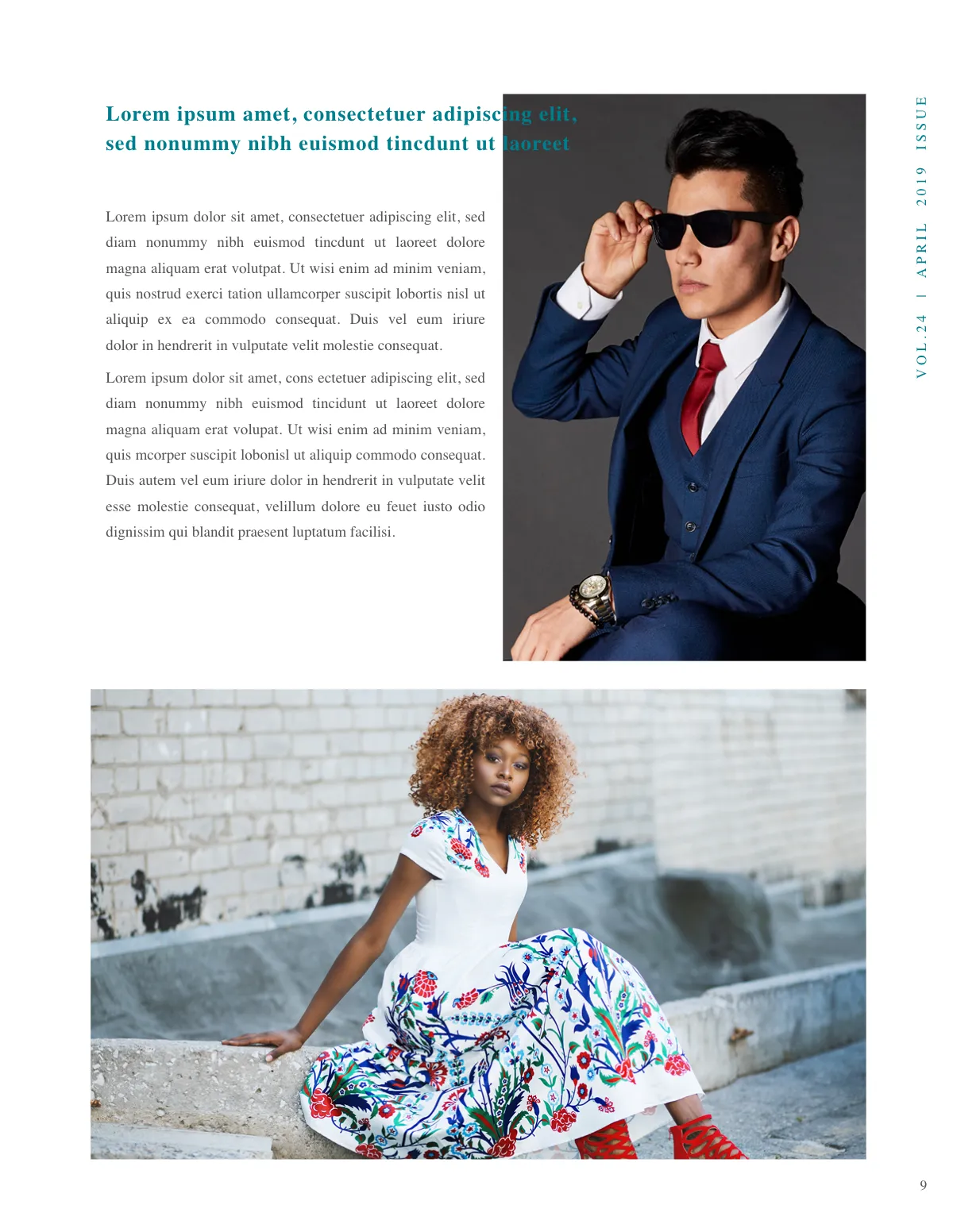 Free Clothing Magazine Template to Edit Online