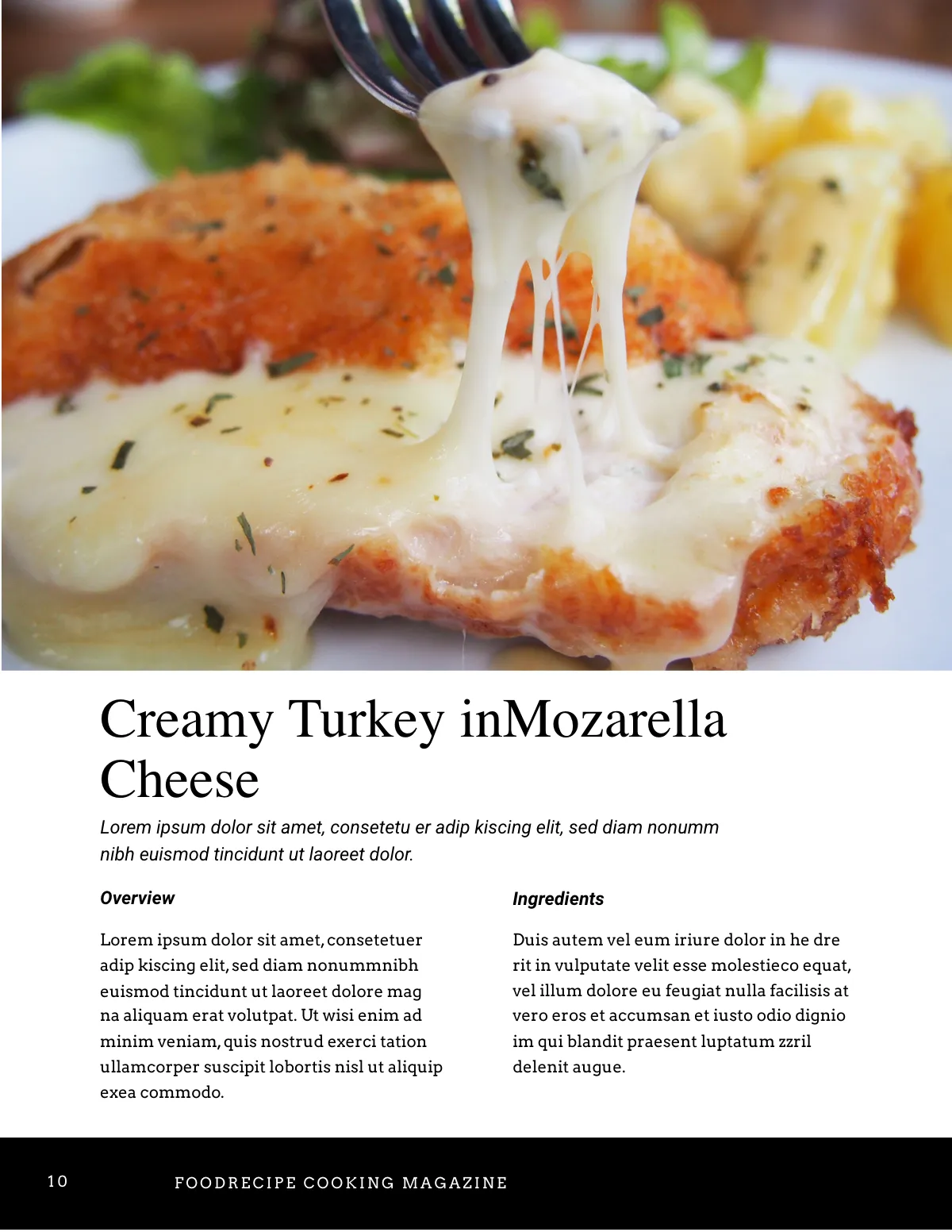 Free Cooking Magazine Template to Edit Online