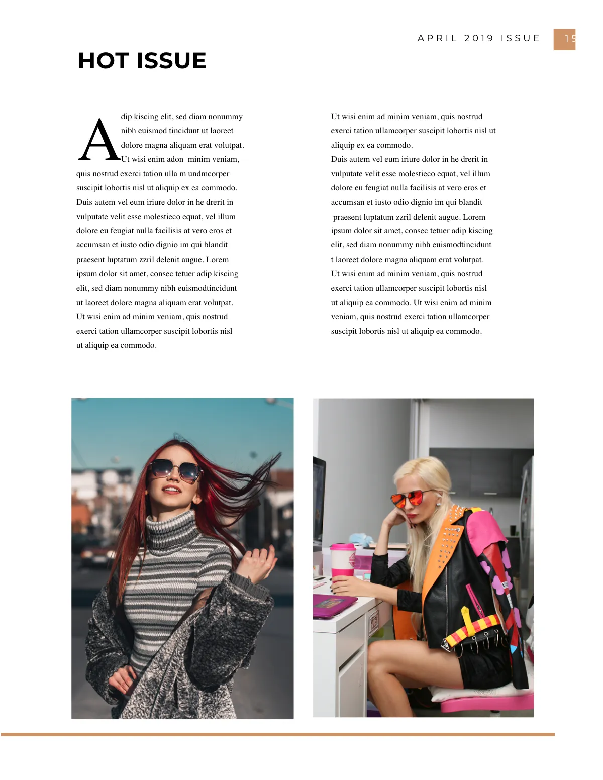 Free Lookbook Magazine Template to Edit Online