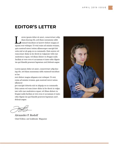 Free Lookbook Magazine Template to Edit Online