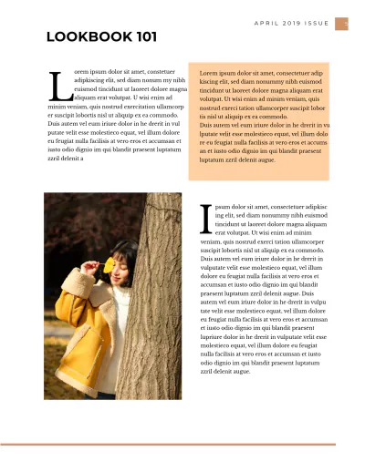 Free Lookbook Magazine Template to Edit Online
