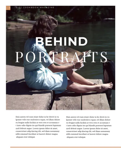 Free Lookbook Magazine Template to Edit Online