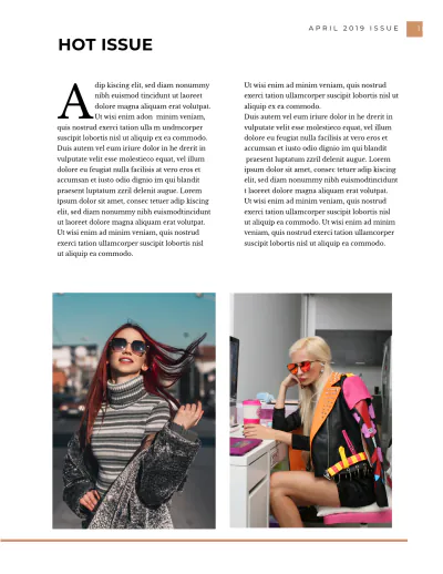 Free Lookbook Magazine Template to Edit Online