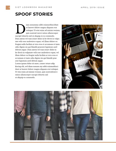 Free Lookbook Magazine Template to Edit Online
