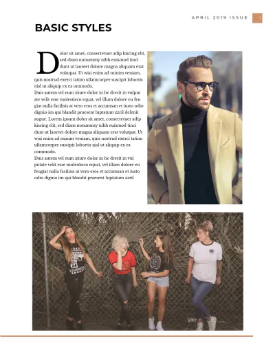Free Lookbook Magazine Template to Edit Online