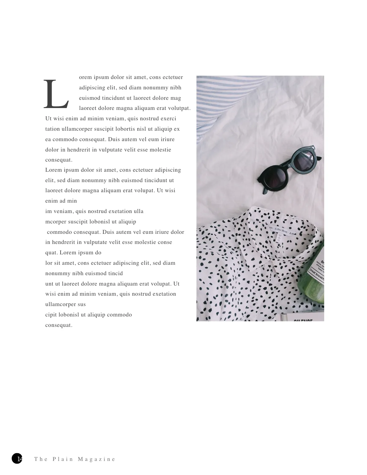 Free Minimalist Lookbook Magazine Template to Edit Online