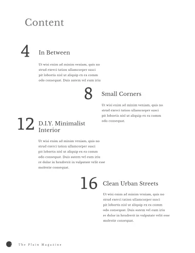 Free Minimalist Lookbook Magazine Template to Edit Online