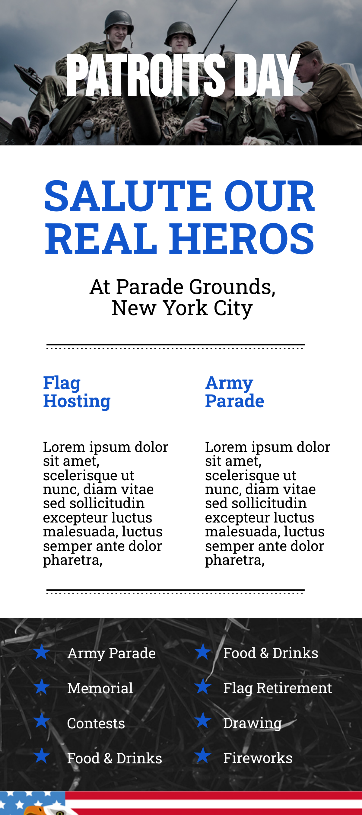 Patriot's Day Email Newsletter Template