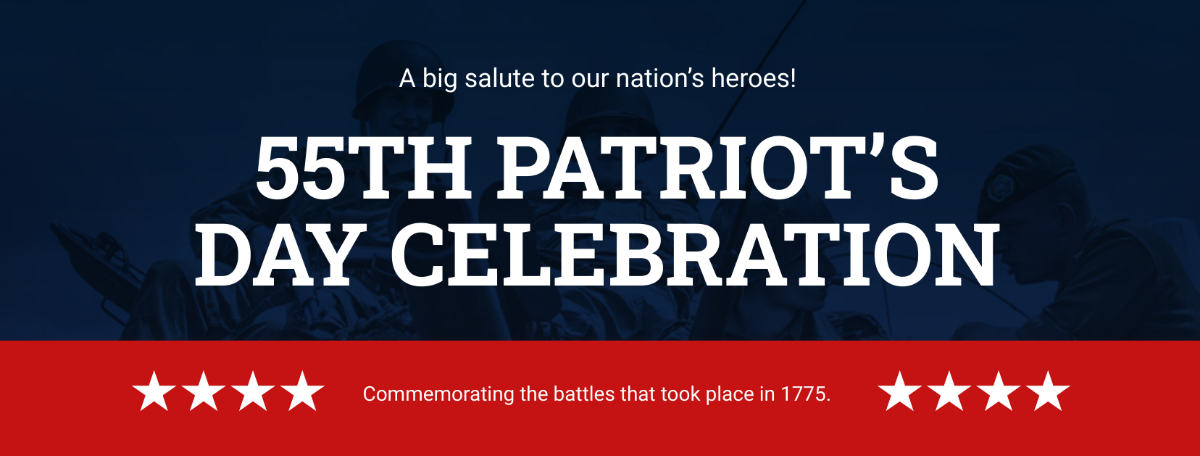Patriot's Day Facebook App Cover Template