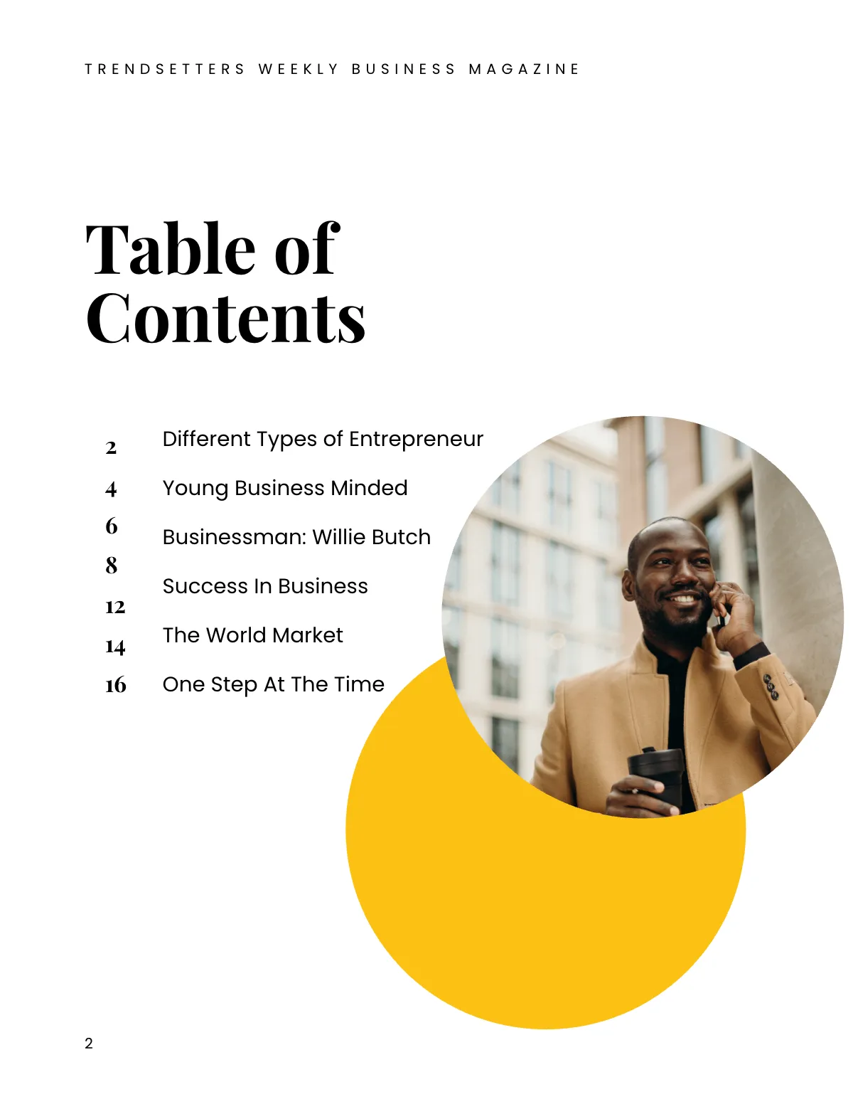 Free Sample Business Magazine Template to Edit Online
