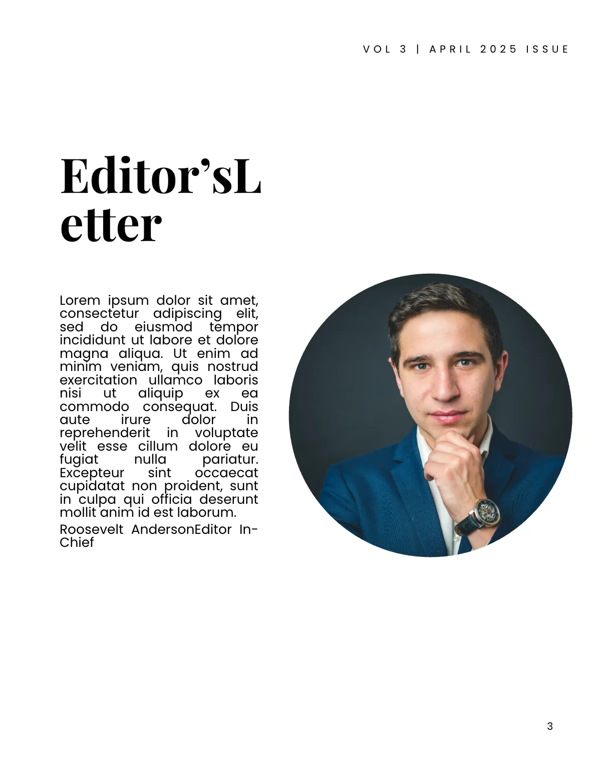 Free Sample Business Magazine Template to Edit Online