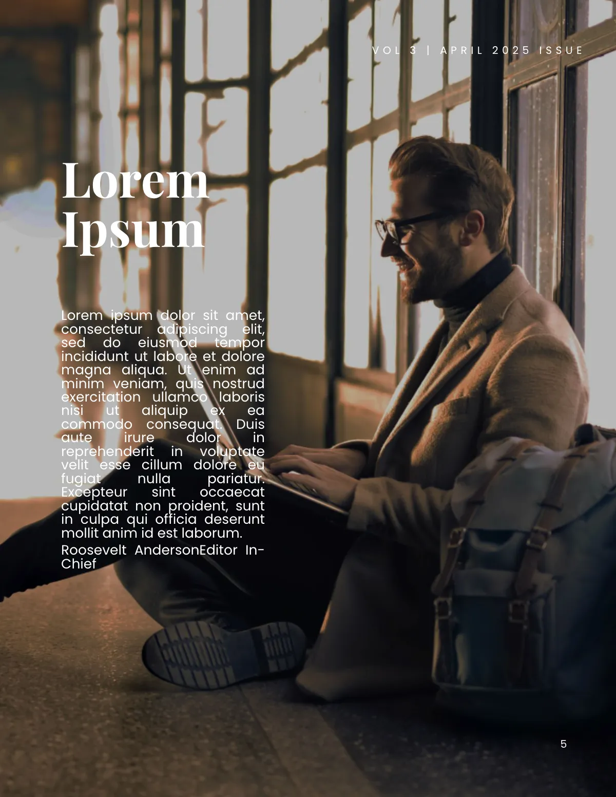 Free Sample Business Magazine Template to Edit Online