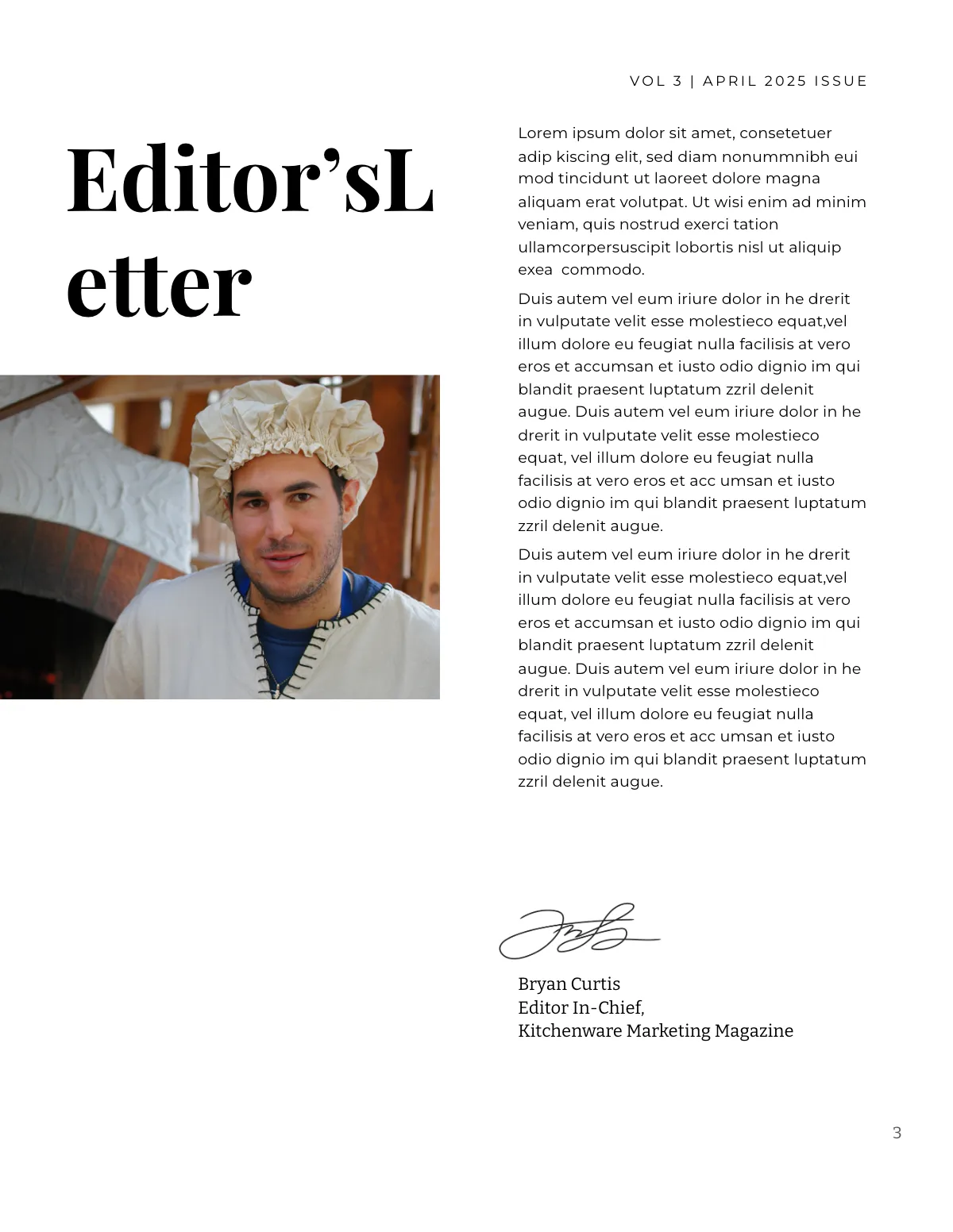 Free Kitchenware Marketing Magazine Template to Edit Online