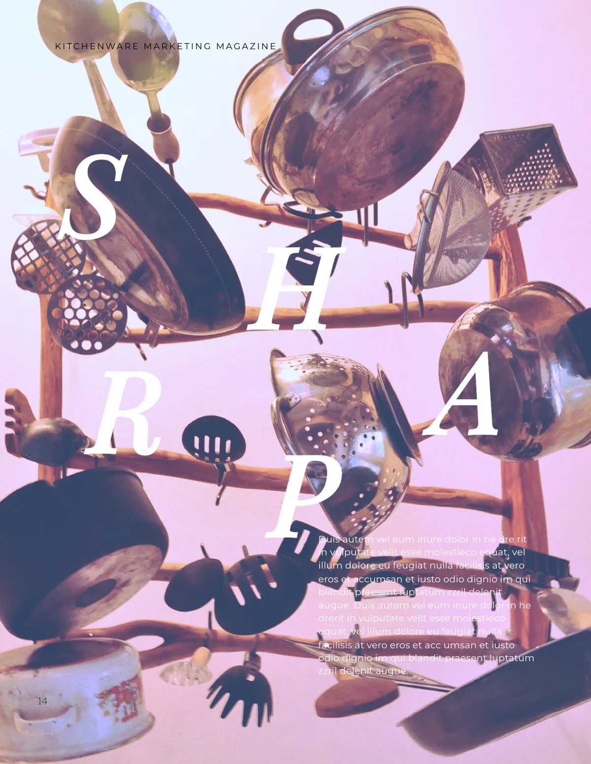 Free Kitchenware Marketing Magazine Template to Edit Online