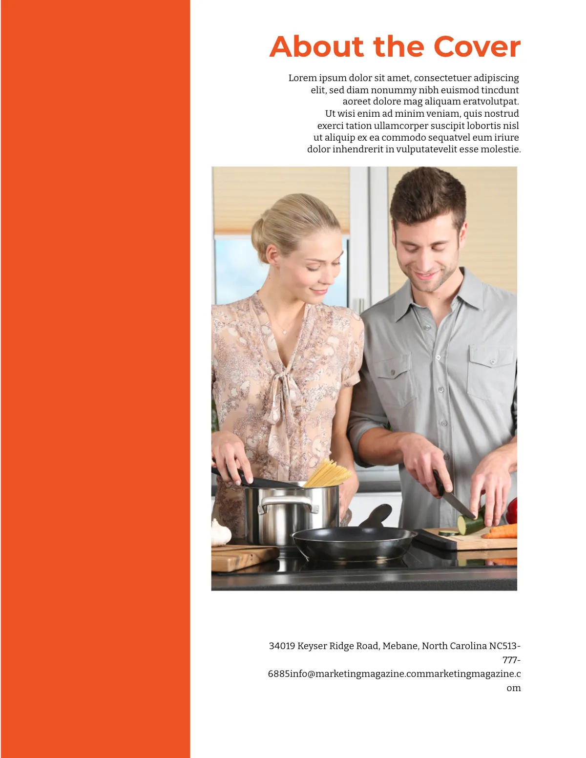 Free Kitchenware Marketing Magazine Template to Edit Online