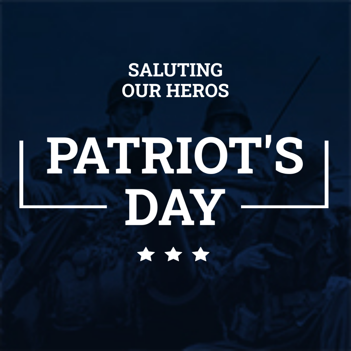 Patriot's Day Facebook Profile Photo Template