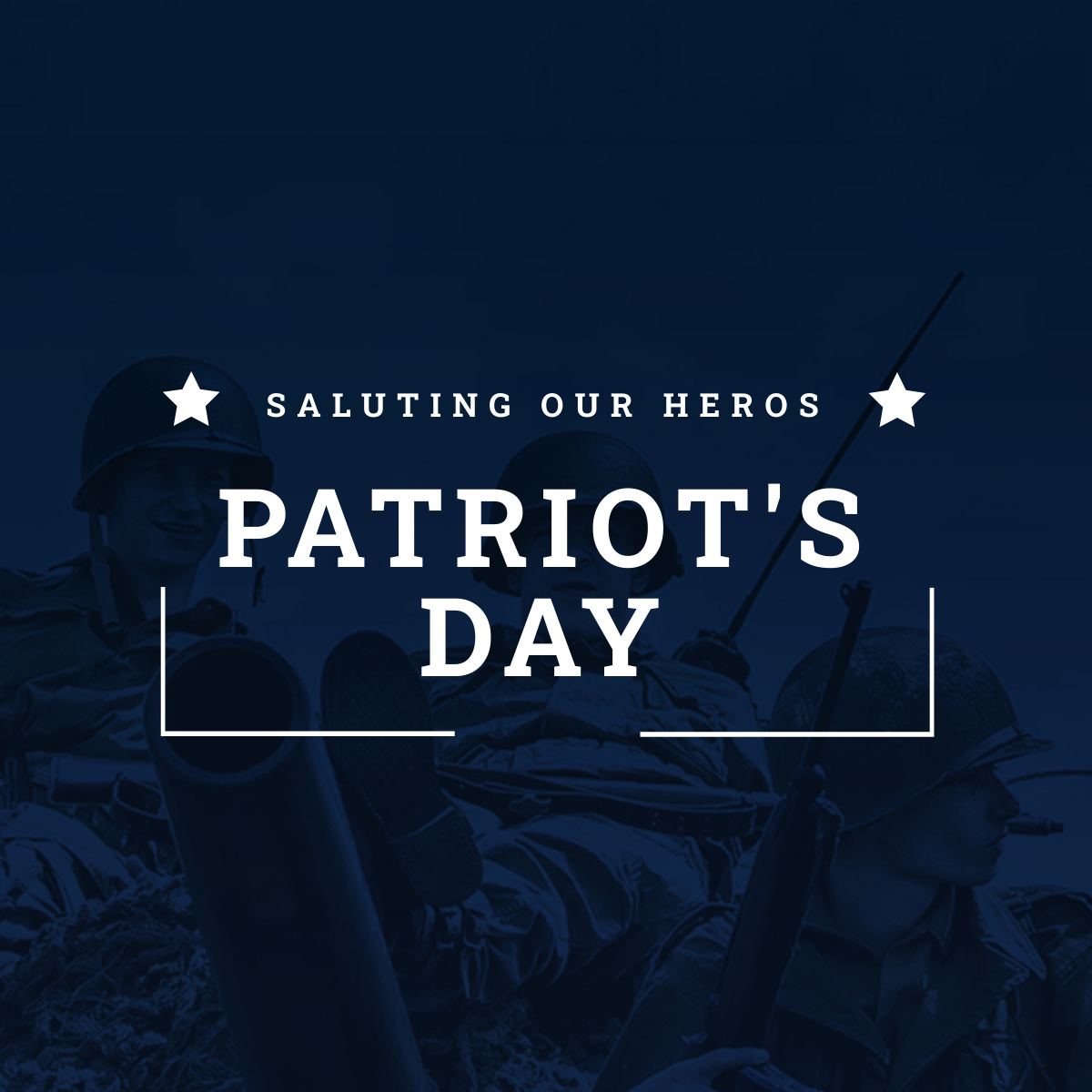 Patriot's Day Instagram Profile Photo Template
