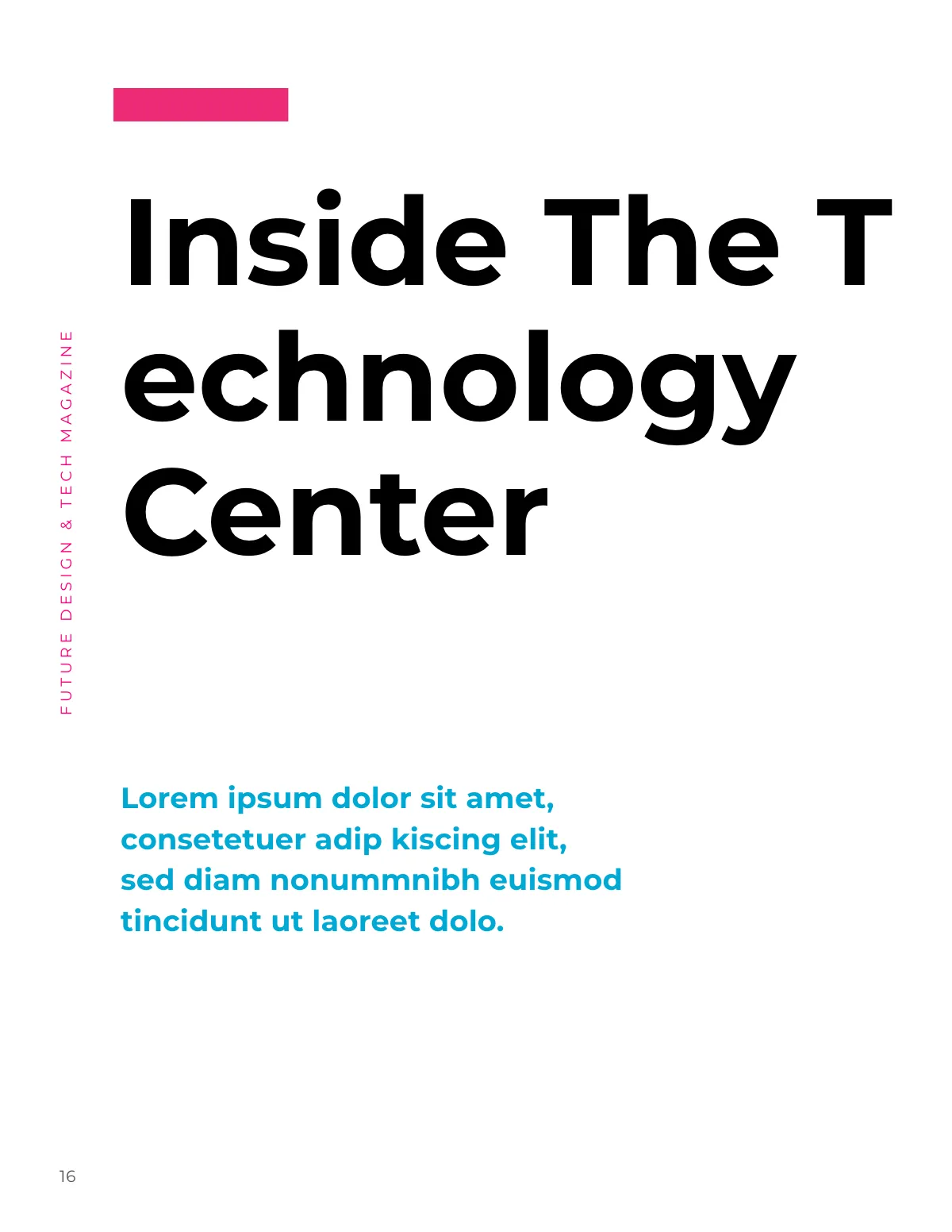 Free Design and Tech Magazine Template to Edit Online