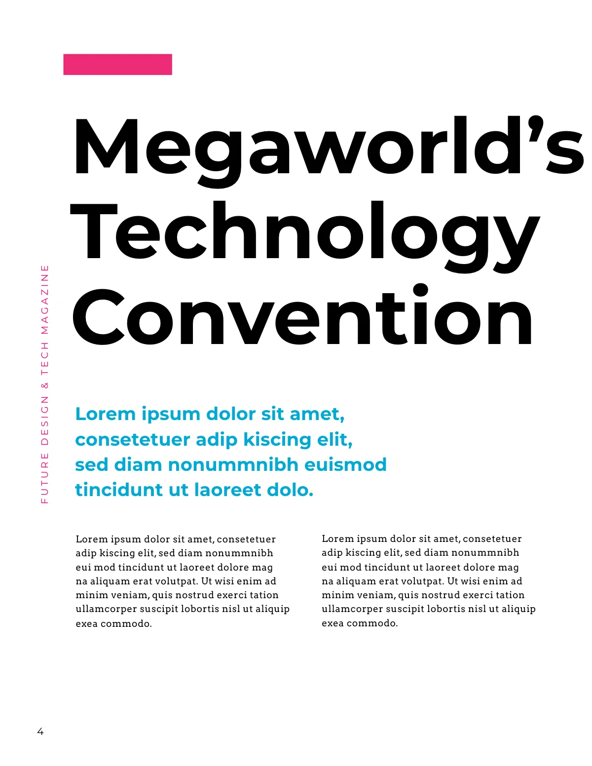 Free Design and Tech Magazine Template to Edit Online