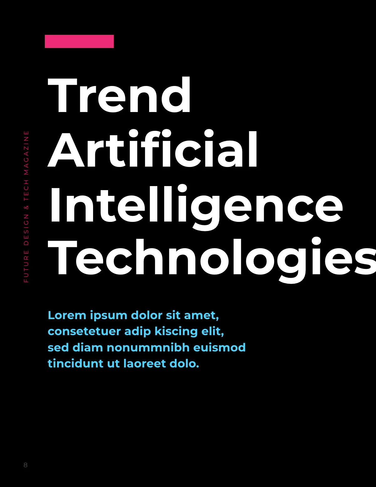 Free Design and Tech Magazine Template to Edit Online