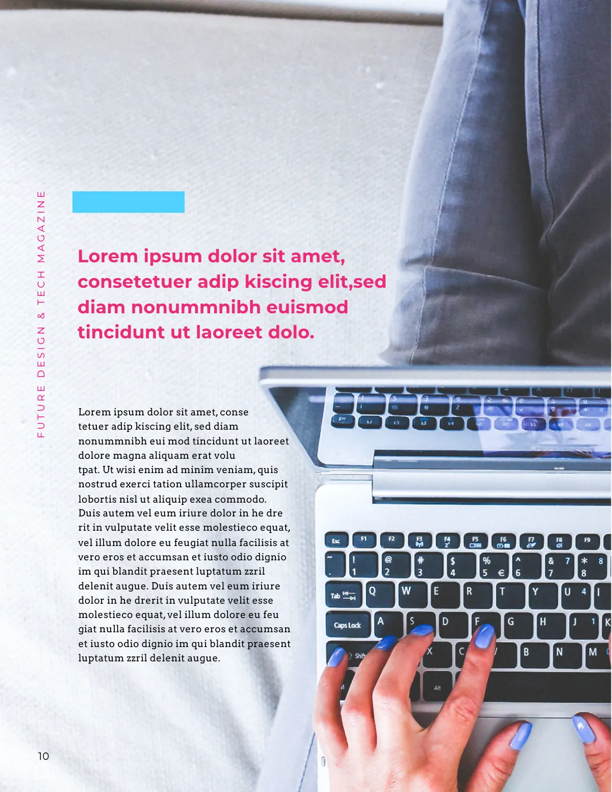 Free Design and Tech Magazine Template to Edit Online