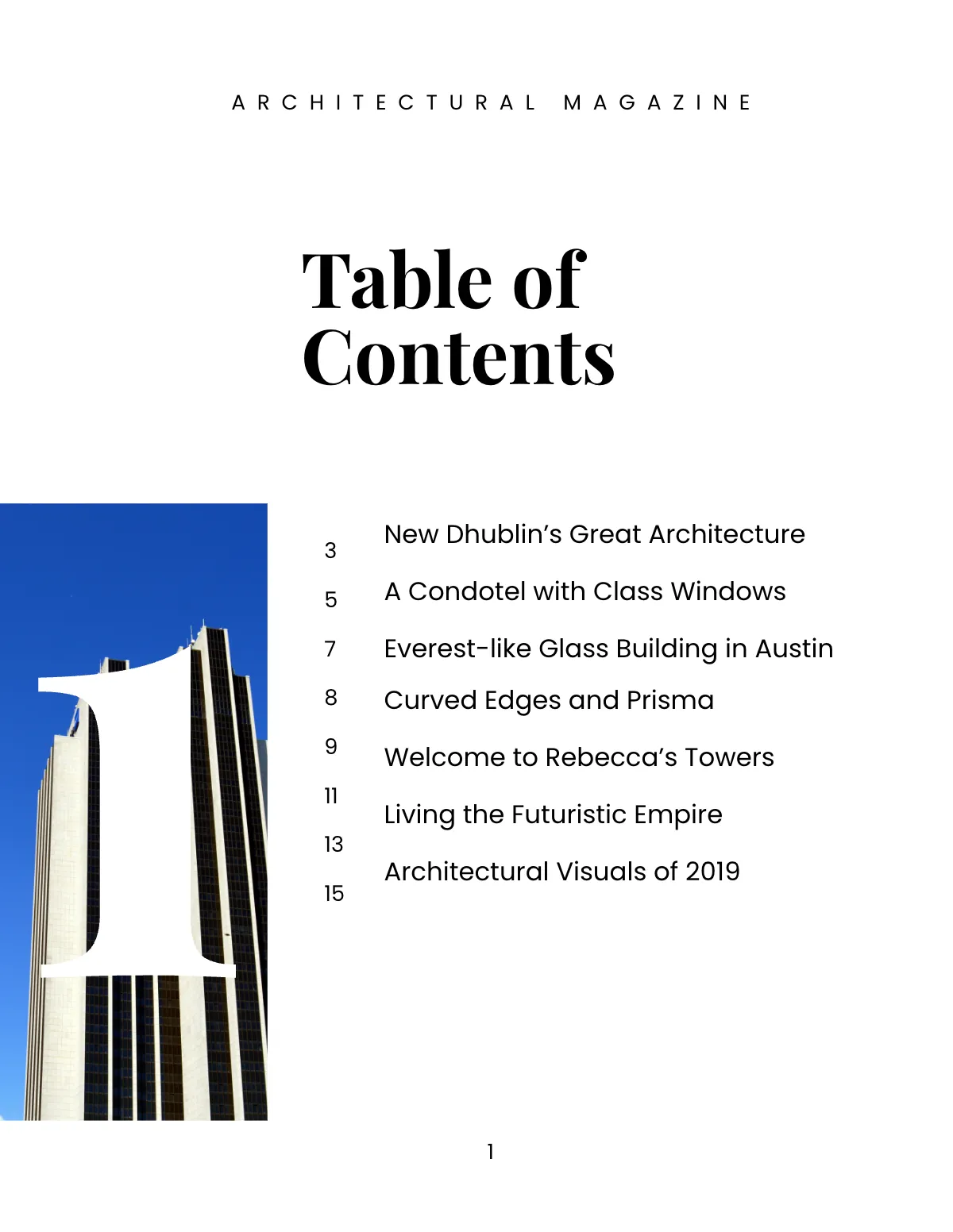 Free Architecture Magazine Template to Edit Online