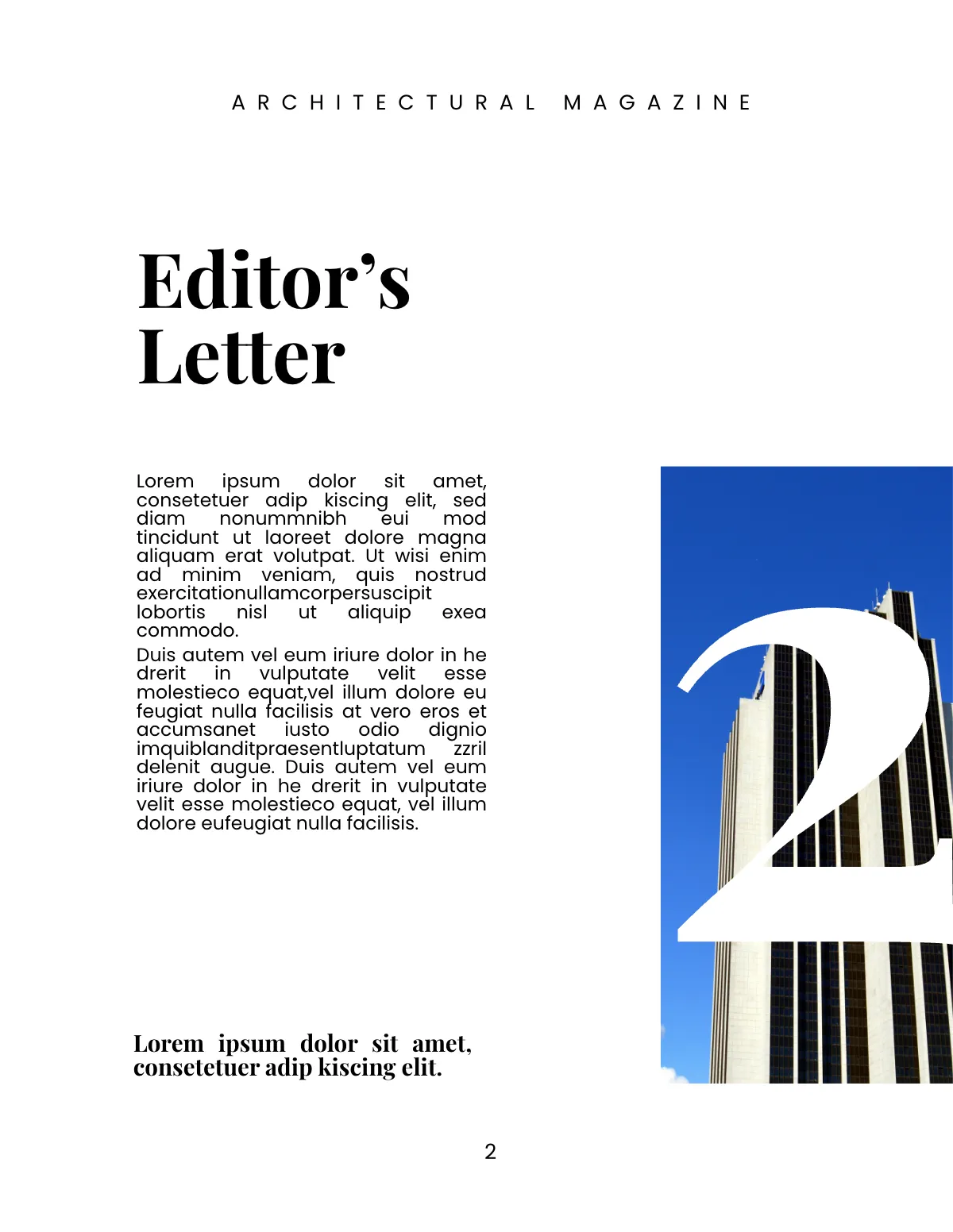 Free Architecture Magazine Template to Edit Online